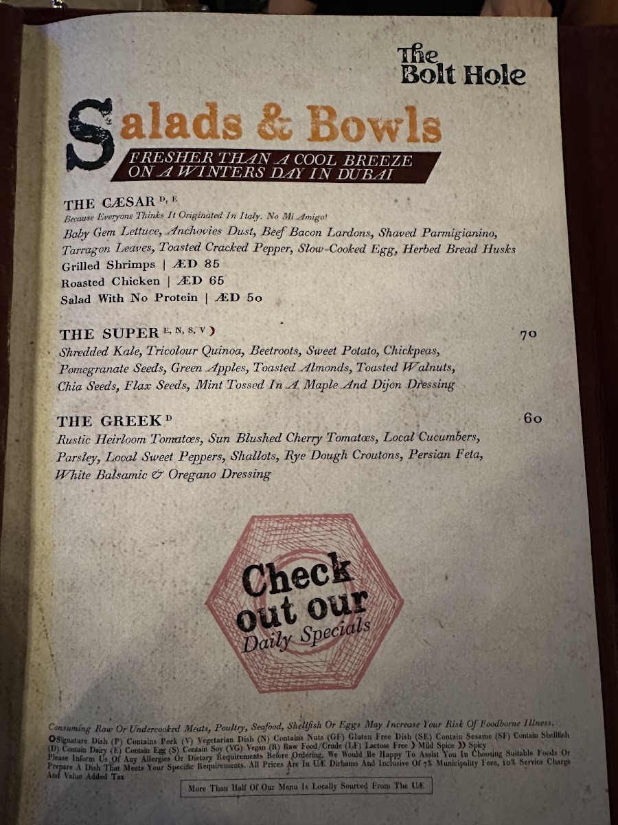 Menu The Bolt Hole-8