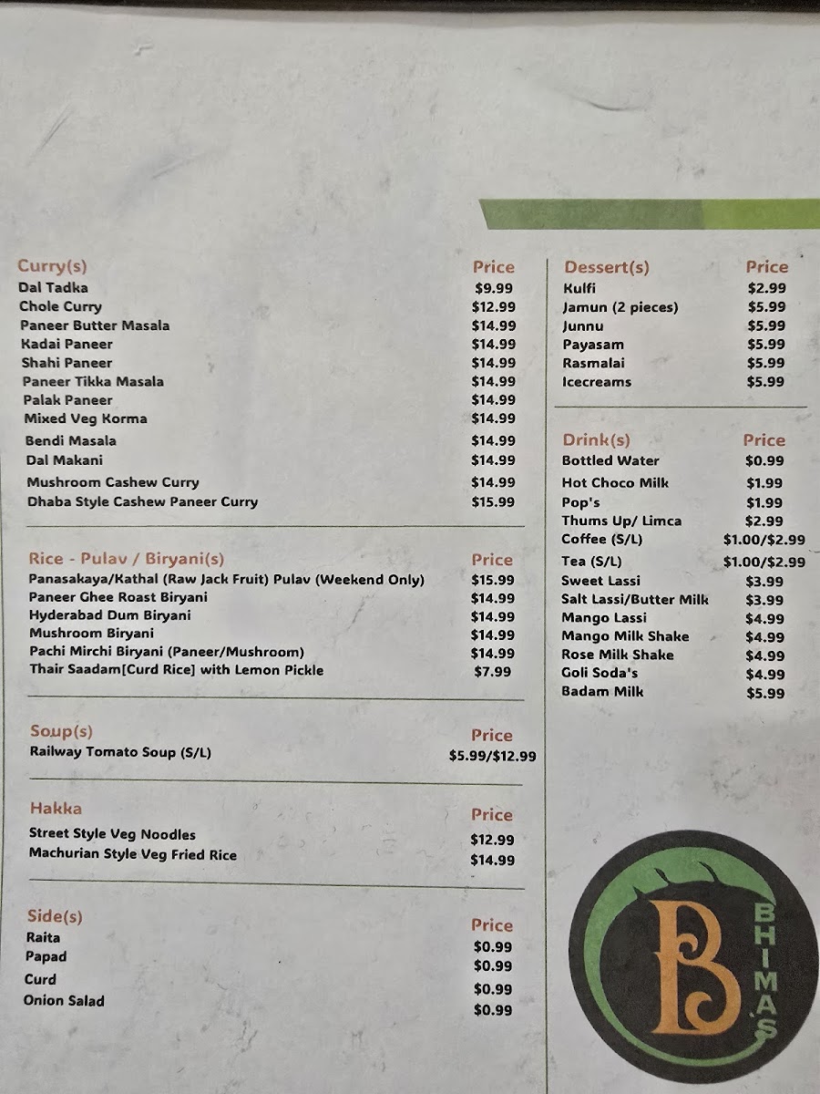 Menu The Bombay Grill -Markham--2