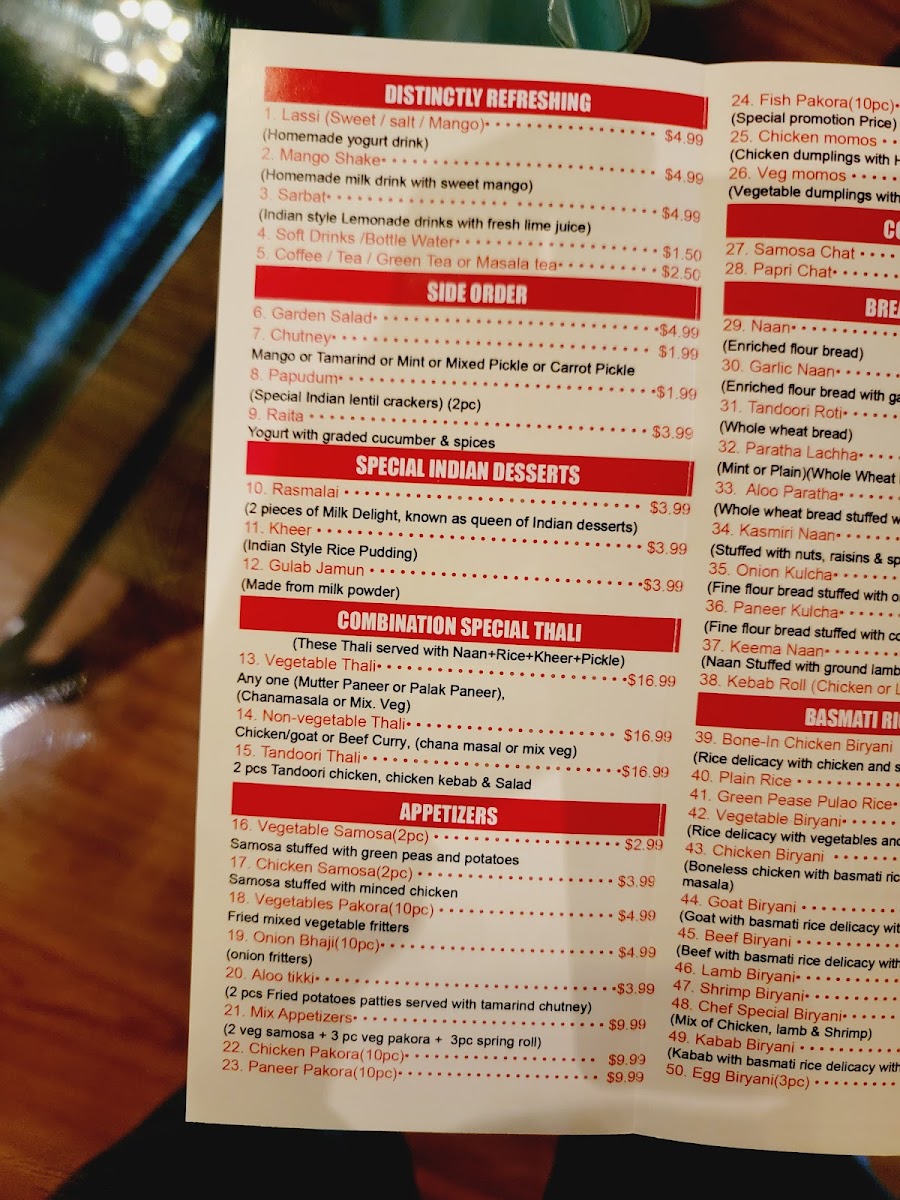Menu The Bombay Grill -Markham--5