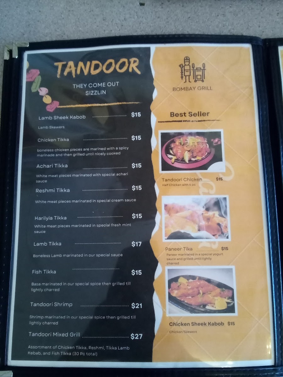 Menu The Bombay Grill -Markham--7