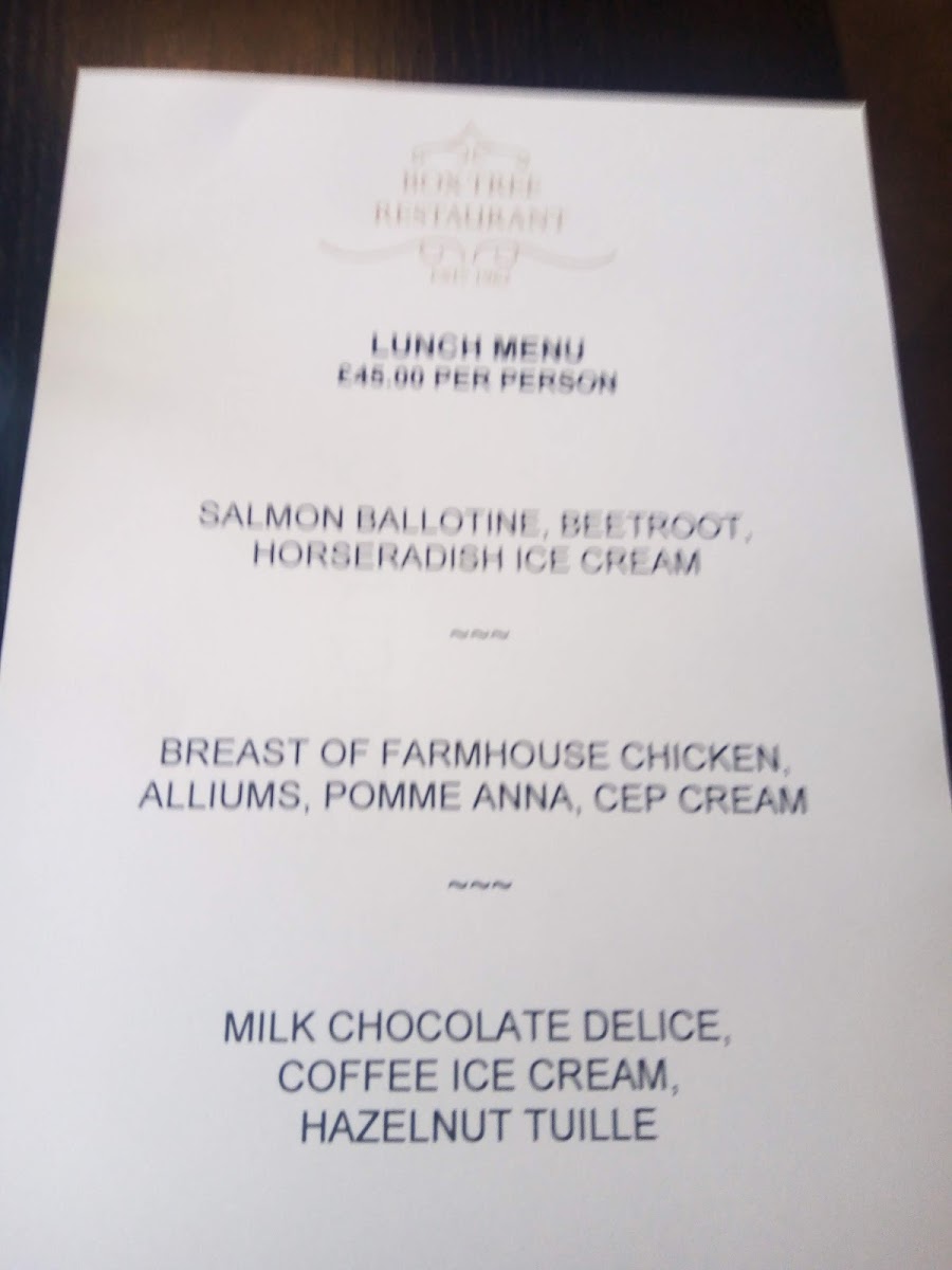 Menu The Box Tree Restaurant-10