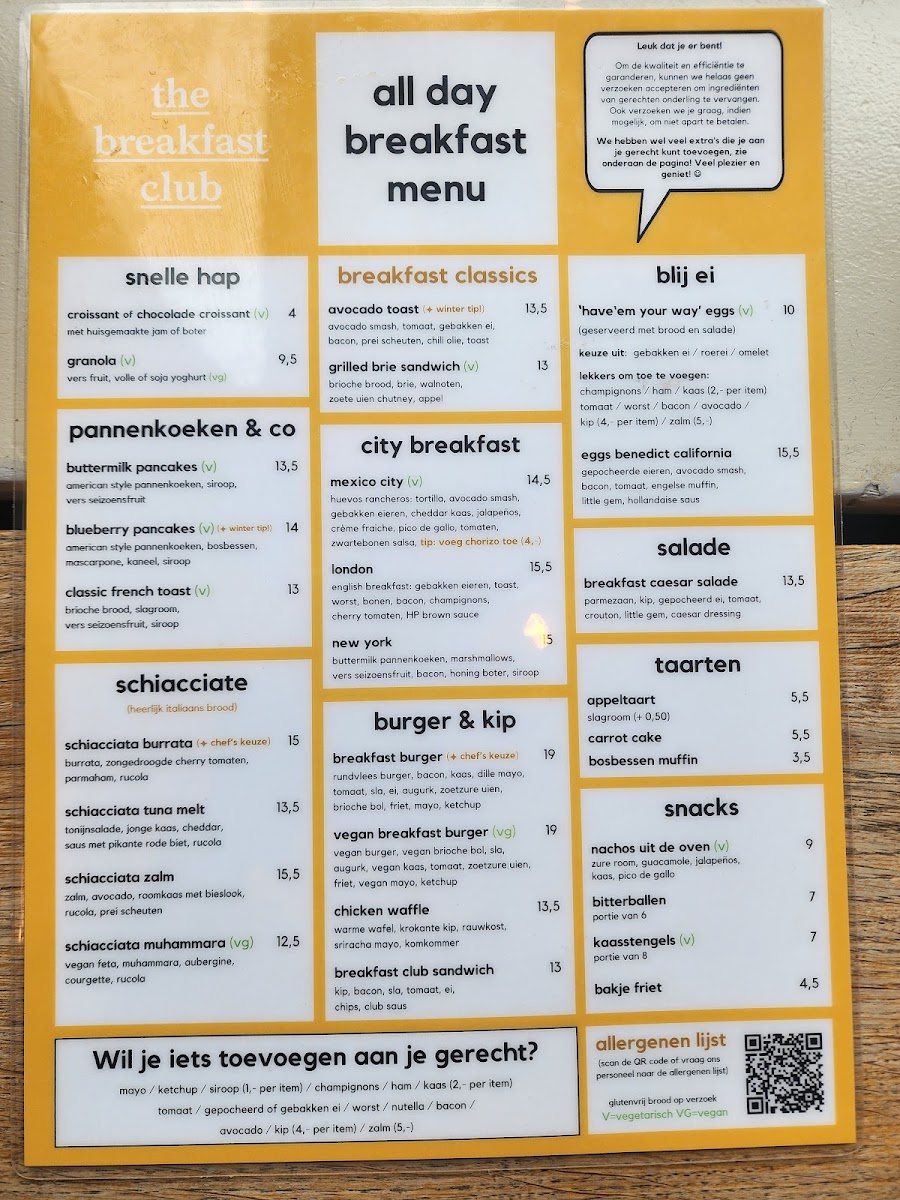 Menu The Breakfast Club-5