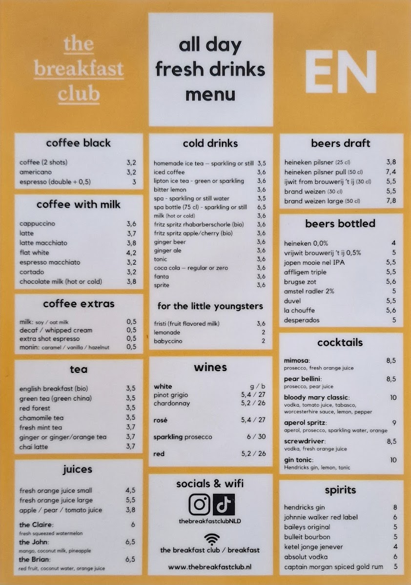 Menu The Breakfast Club-7