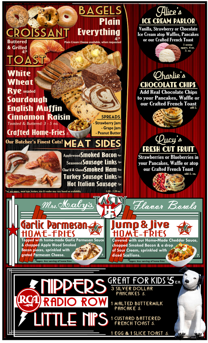 Menu The Breakfast Spot Club - Lake George-1