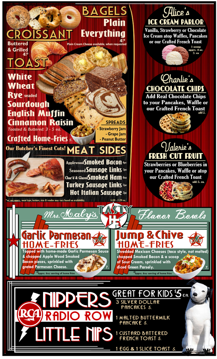 Menu The Breakfast Spot Club - Lake George-2