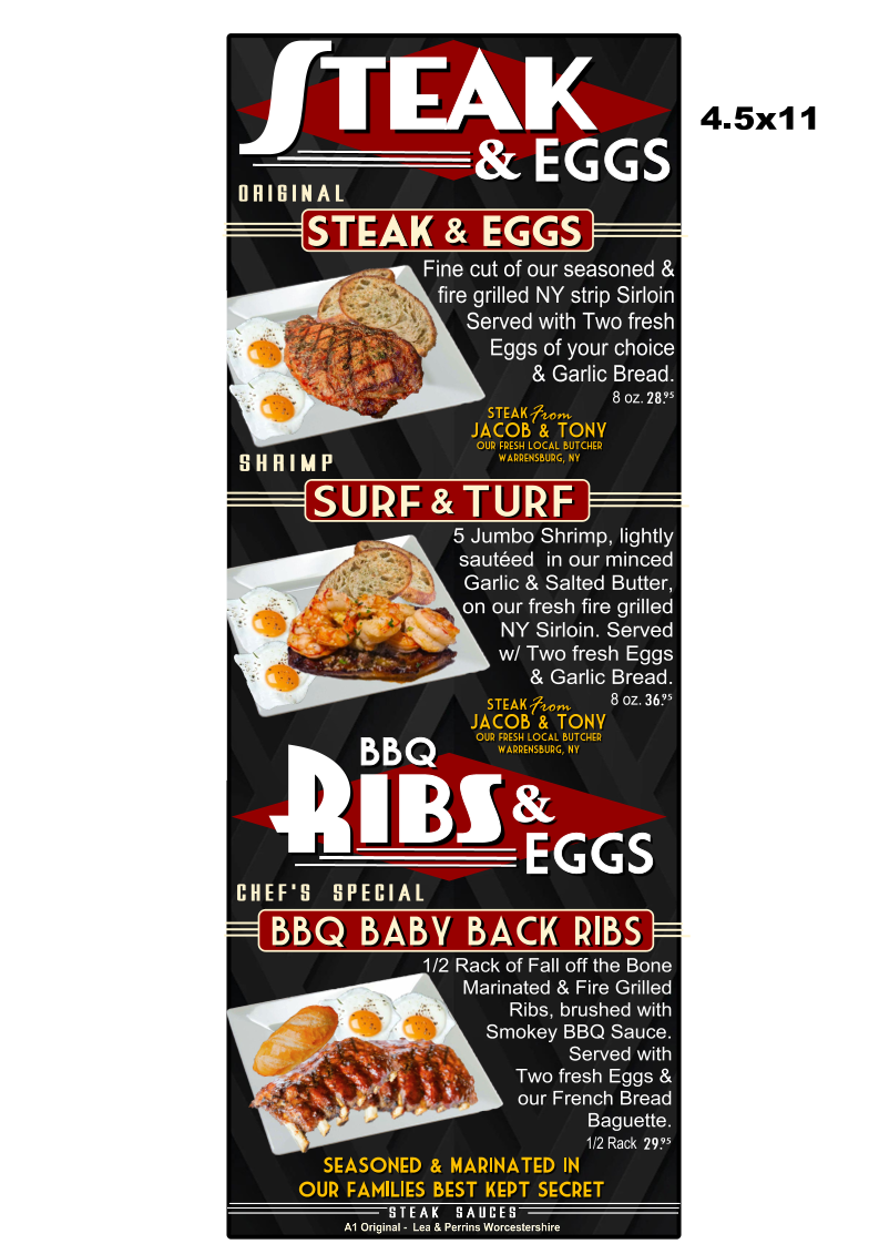 Menu The Breakfast Spot Club - Lake George-7