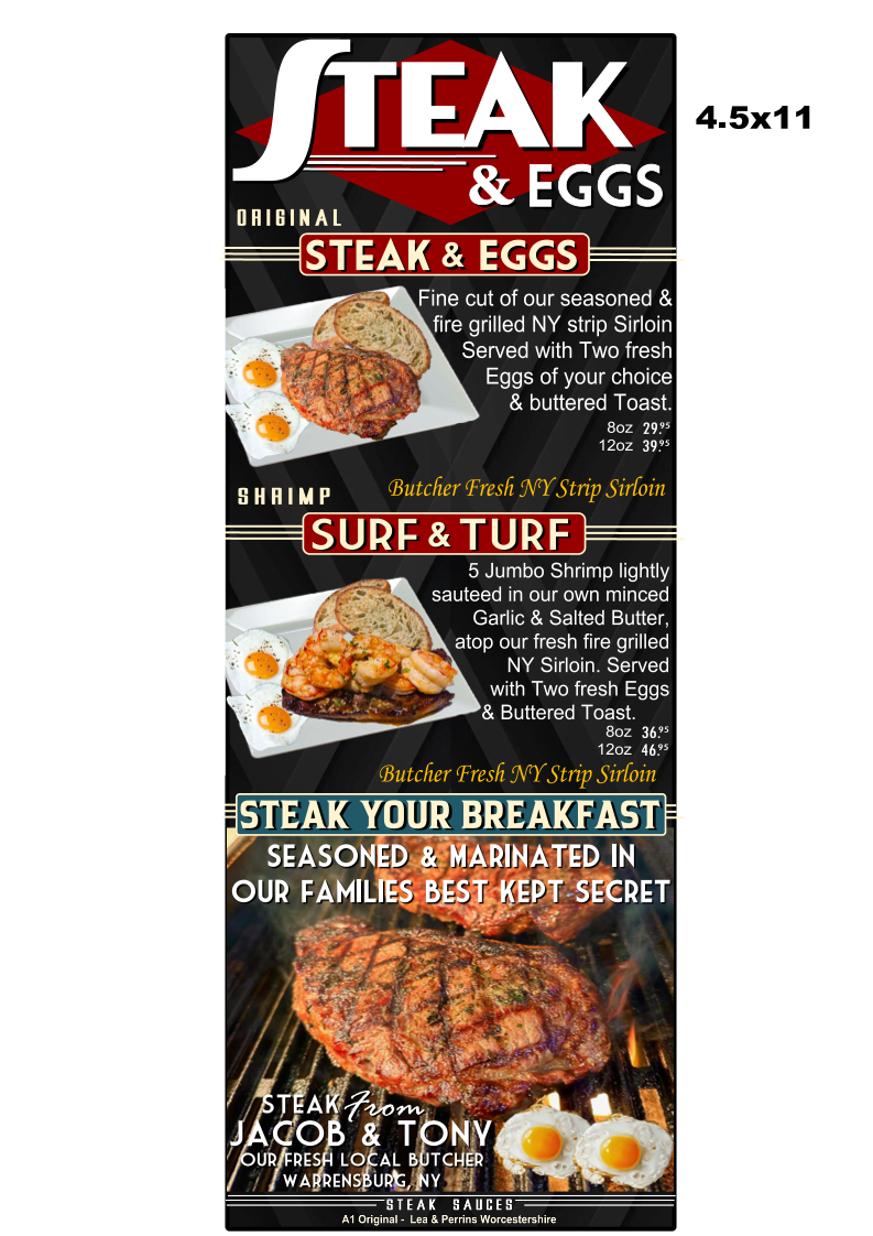 Menu The Breakfast Spot Club - Lake George-9