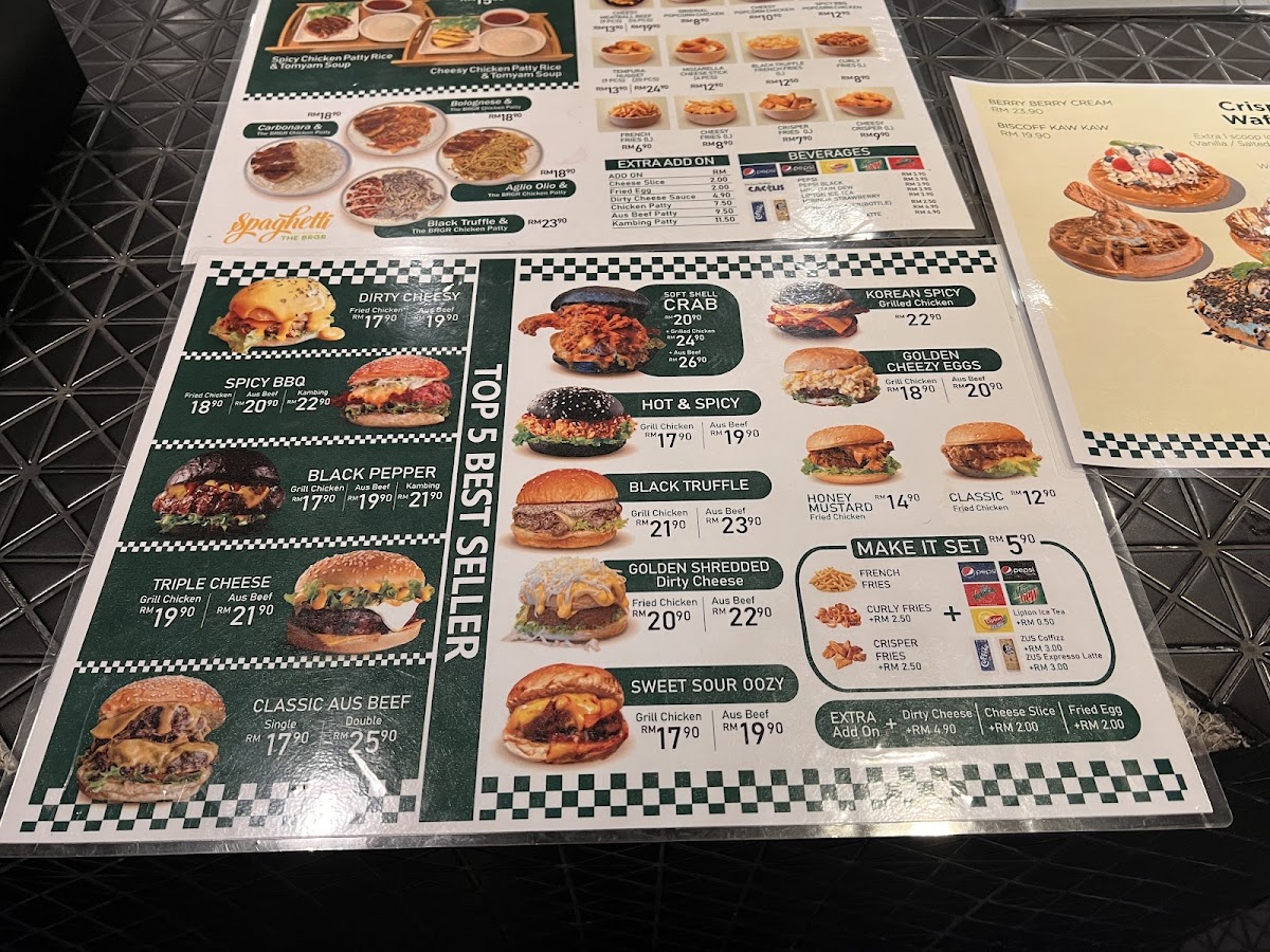 Menu The Brgr - Kuala Lumpur Setapak-1