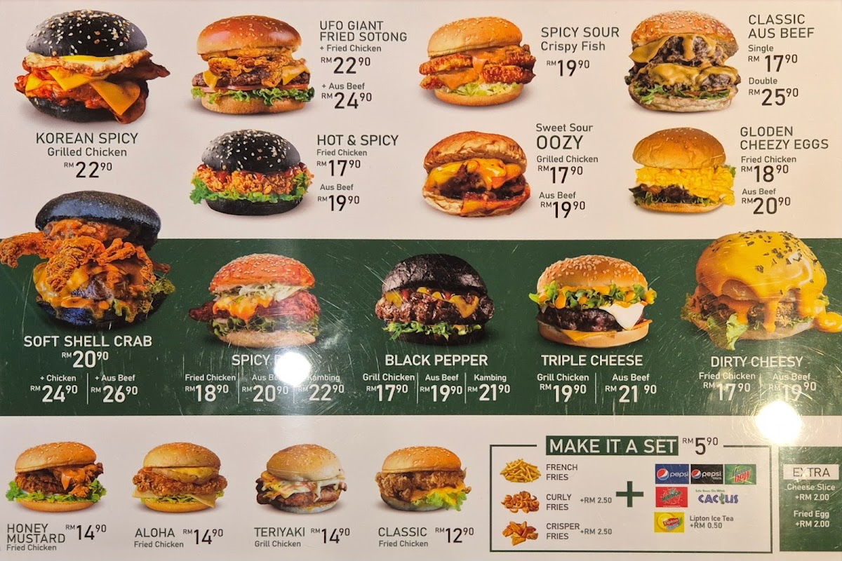 Menu The Brgr - Kuala Lumpur Setapak-2