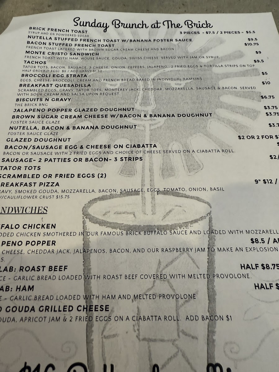 Menu The Brick Bistro & Brew-3