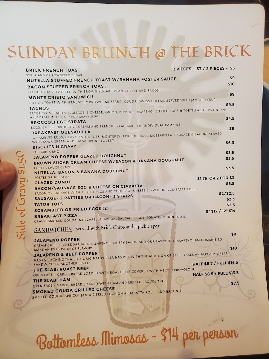 Menu The Brick Bistro & Brew-7