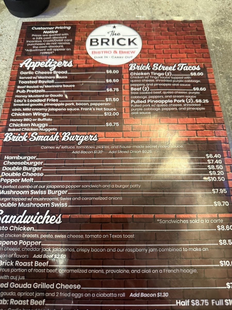 Menu The Brick Bistro & Brew-8