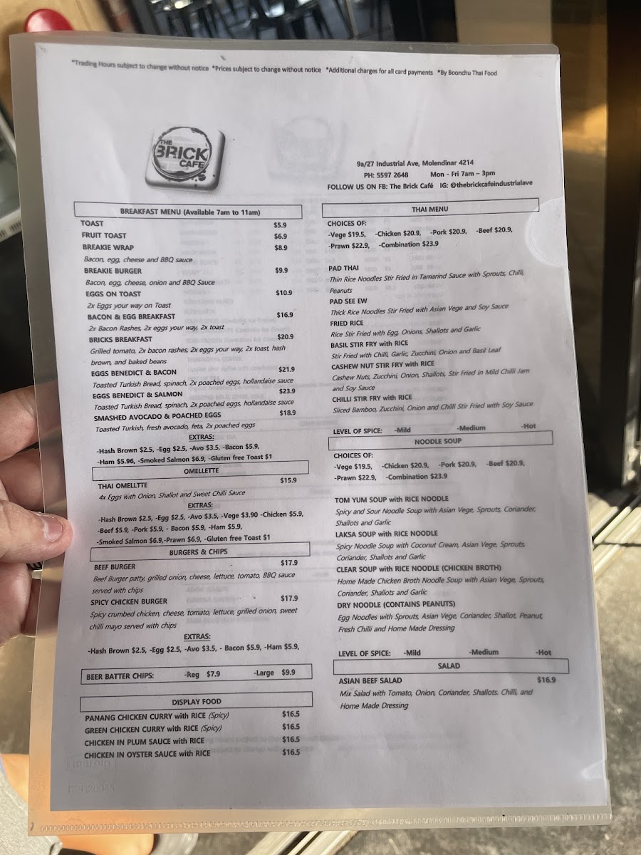 Menu The Brick Cafe-2
