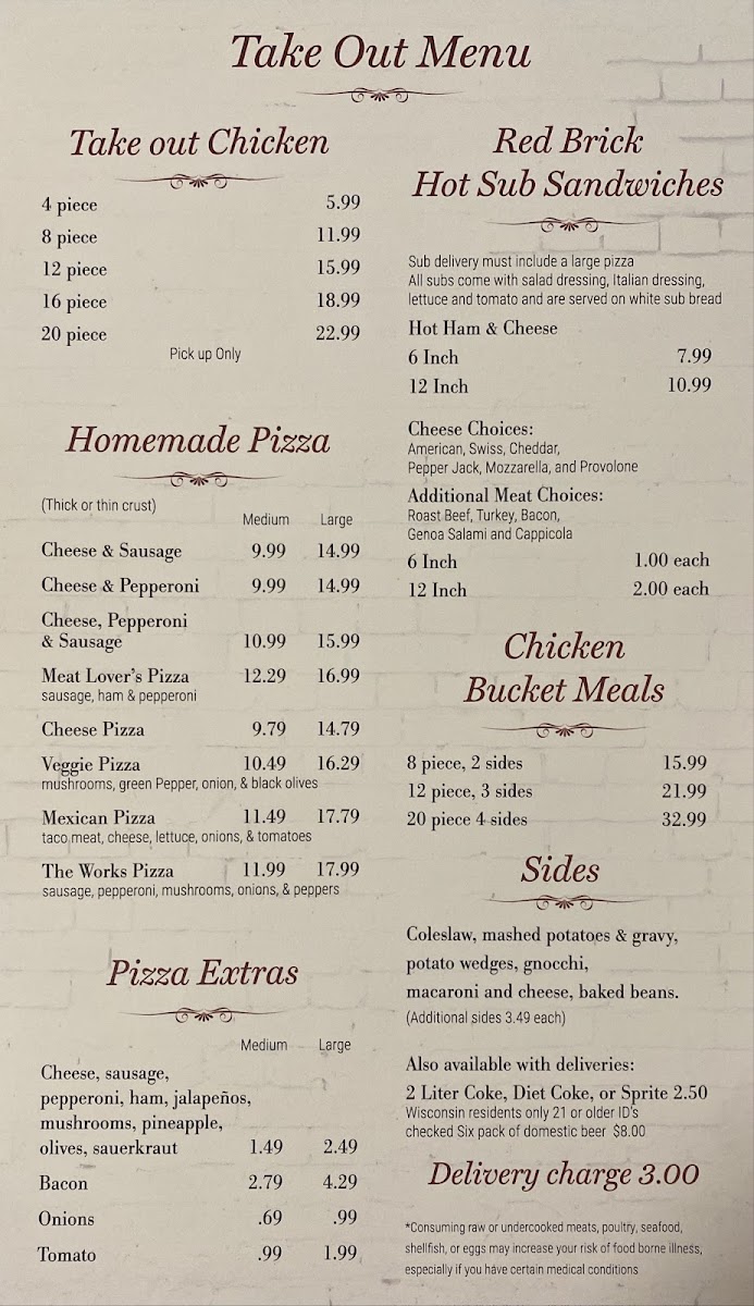 Menu The Brick-2