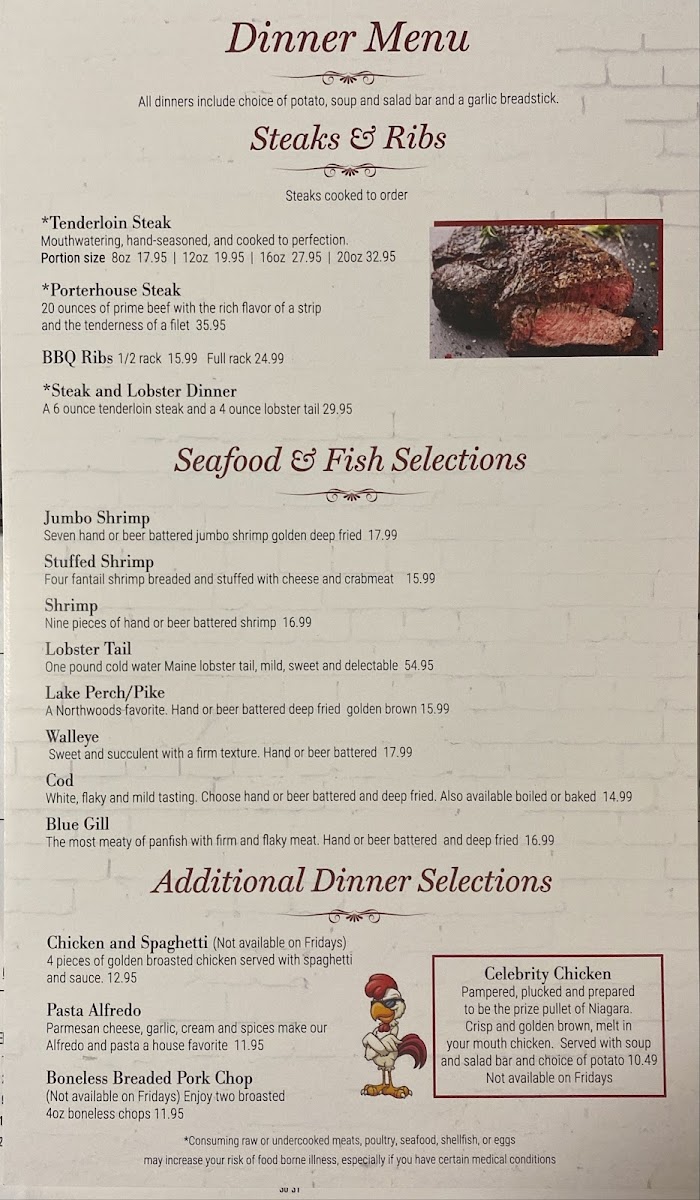 Menu The Brick-6
