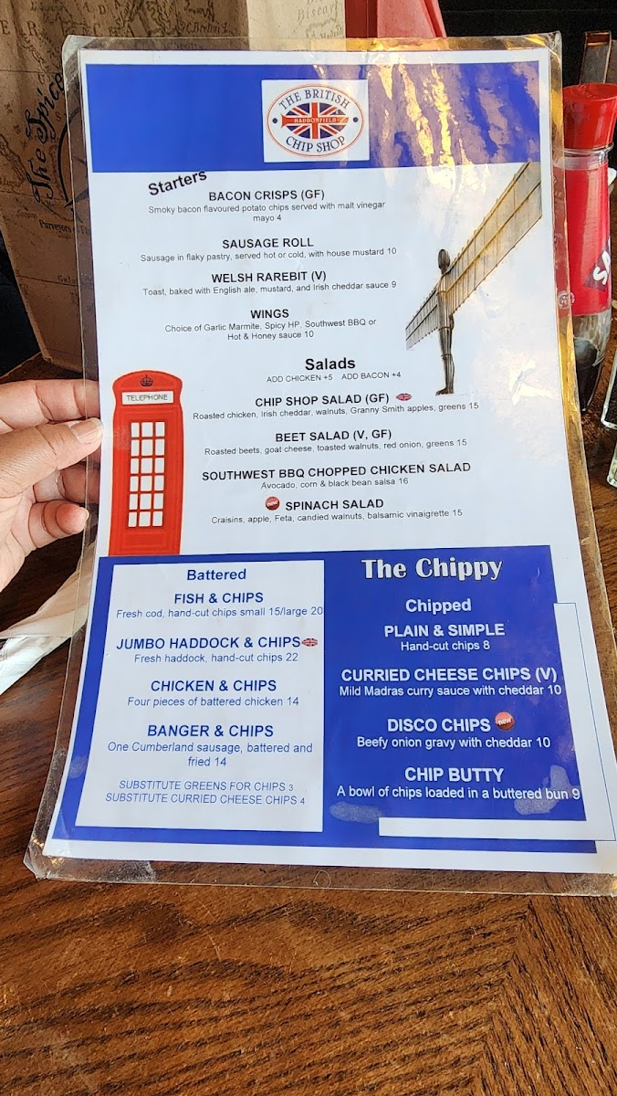 Menu The British Chip Shop-9