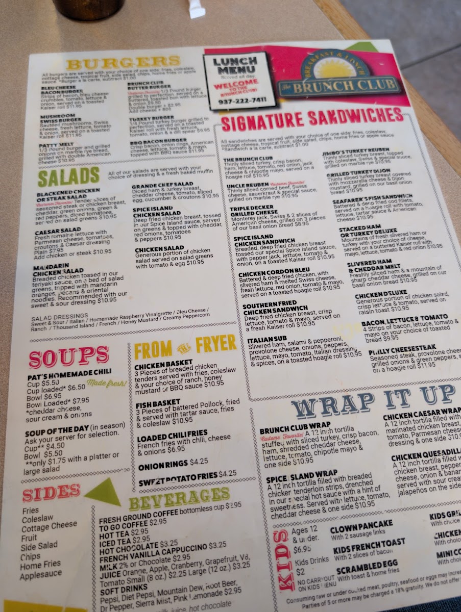Menu The Brunch Club-8