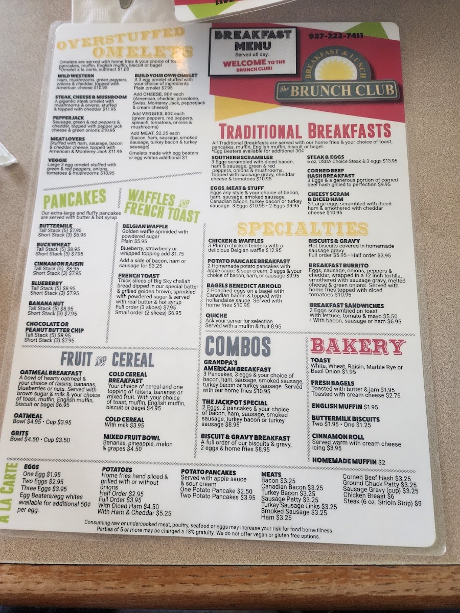 Menu The Brunch Club-9