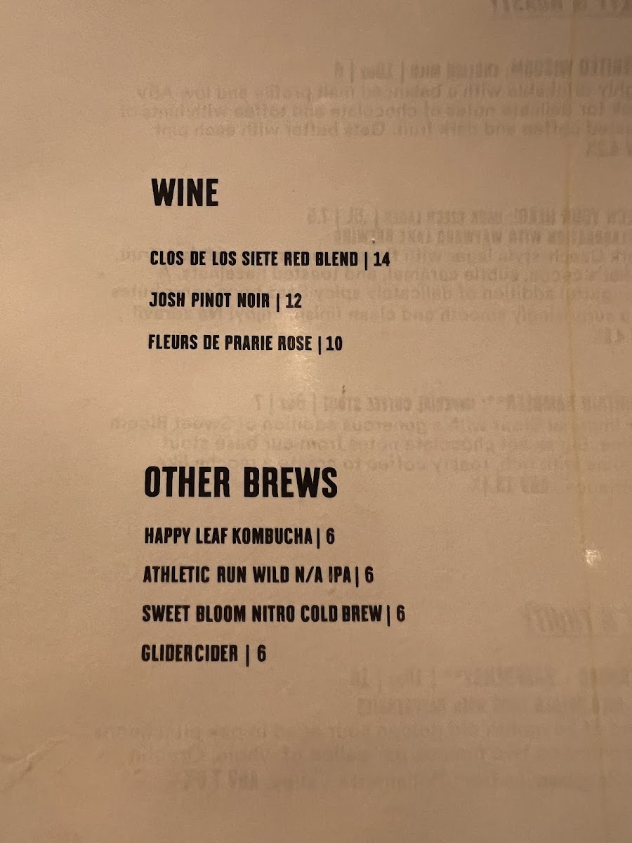 Menu The Buffalo Restaurant & Bar-7