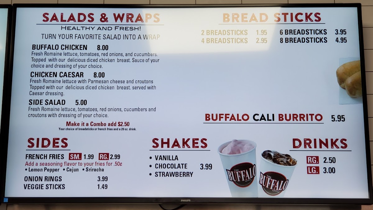 Menu The Buffalo Spot East Camelback Rd. Phoenix , Arizona. 85016 Usa-6
