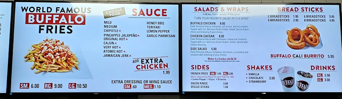 Menu The Buffalo Spot East Camelback Rd. Phoenix , Arizona. 85016 Usa-7