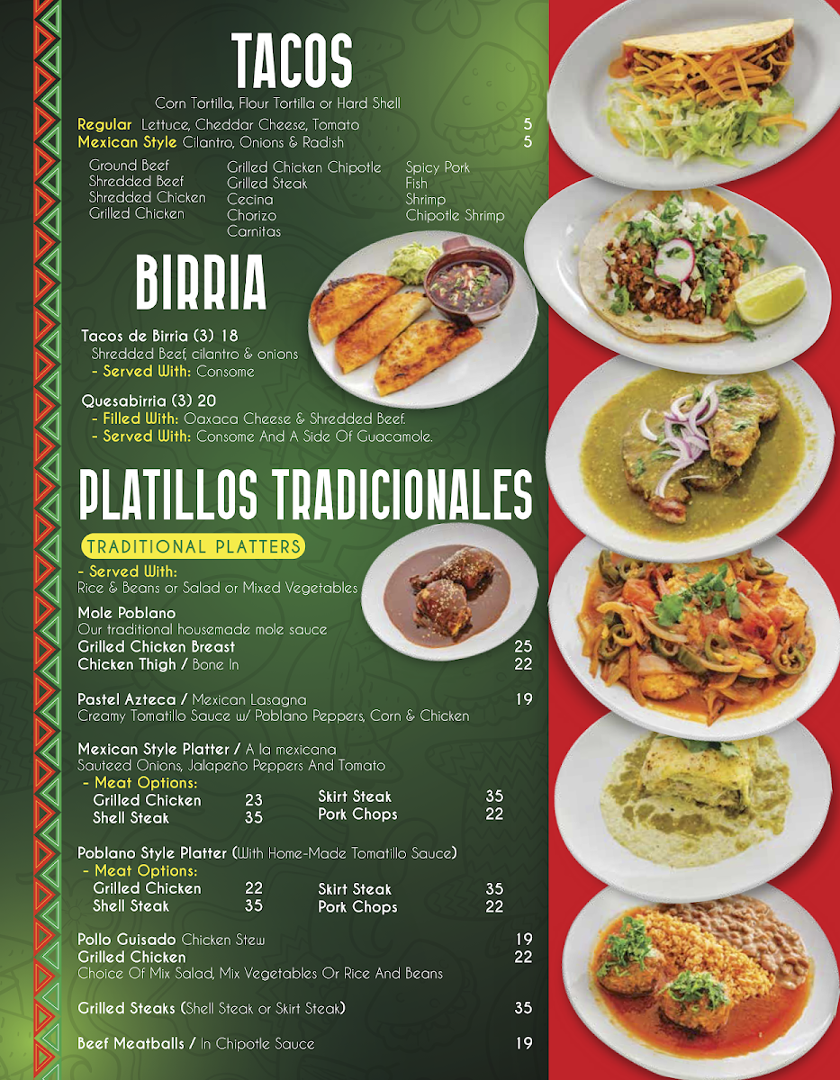 Menu The Burrito Poblano-1