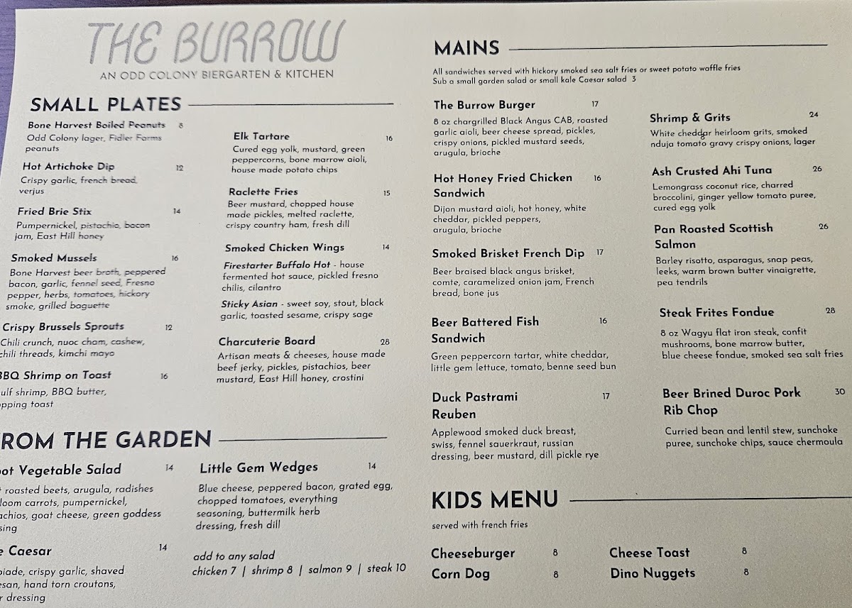 Menu The Burrow-10