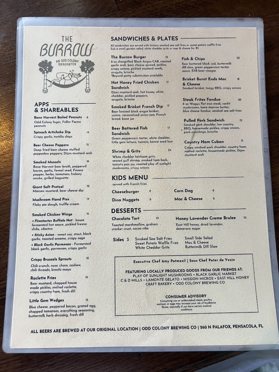 Menu The Burrow-3
