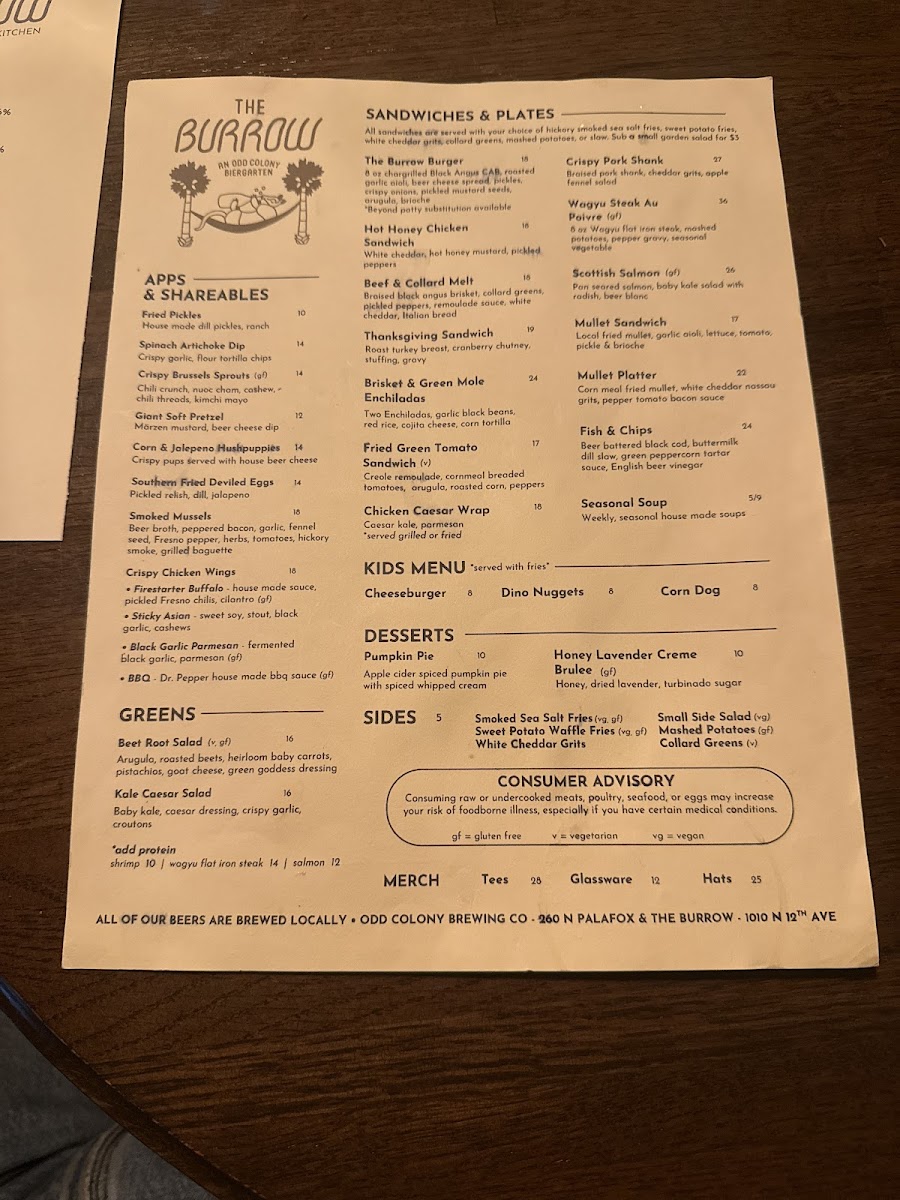 Menu The Burrow-5