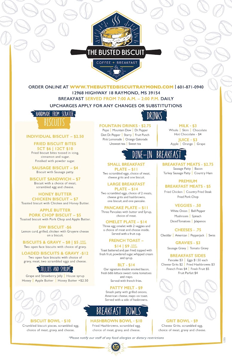 Menu The Busted Biscuit-2