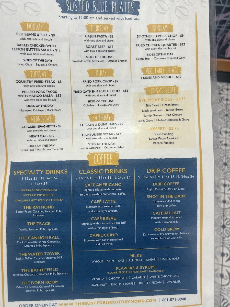 Menu The Busted Biscuit-9