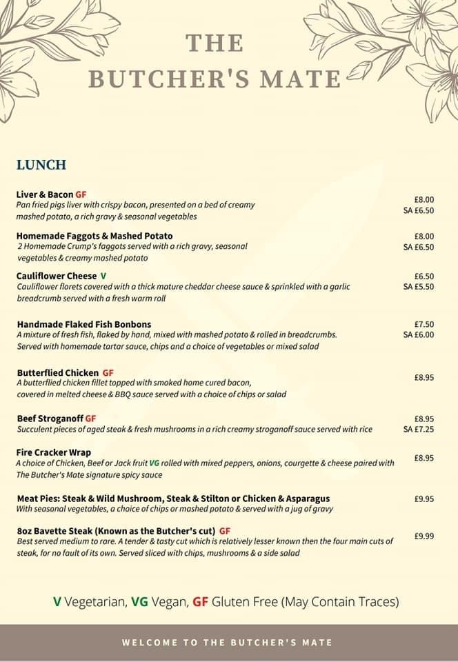 Menu The Butchers Mate-2