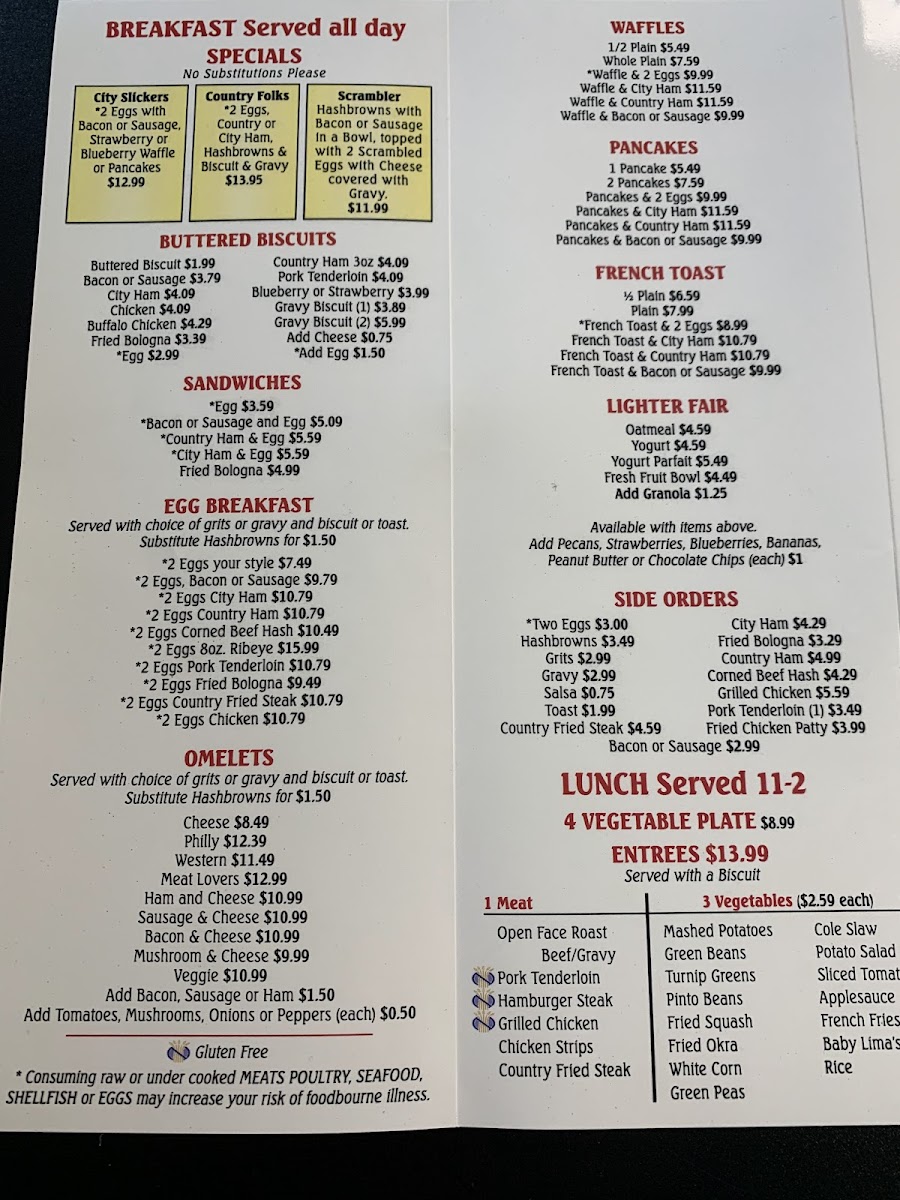 Menu The Buttered Biscuit-2