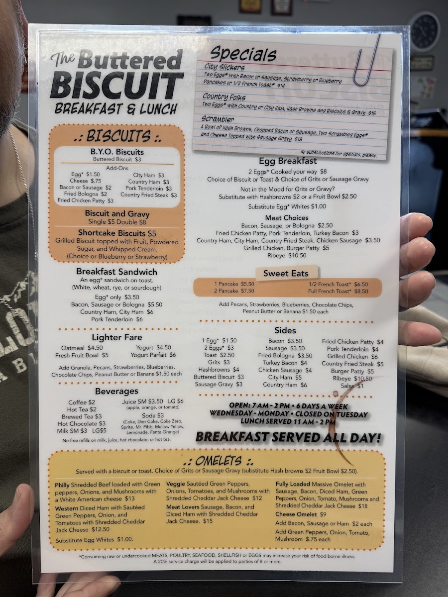 Menu The Buttered Biscuit-7