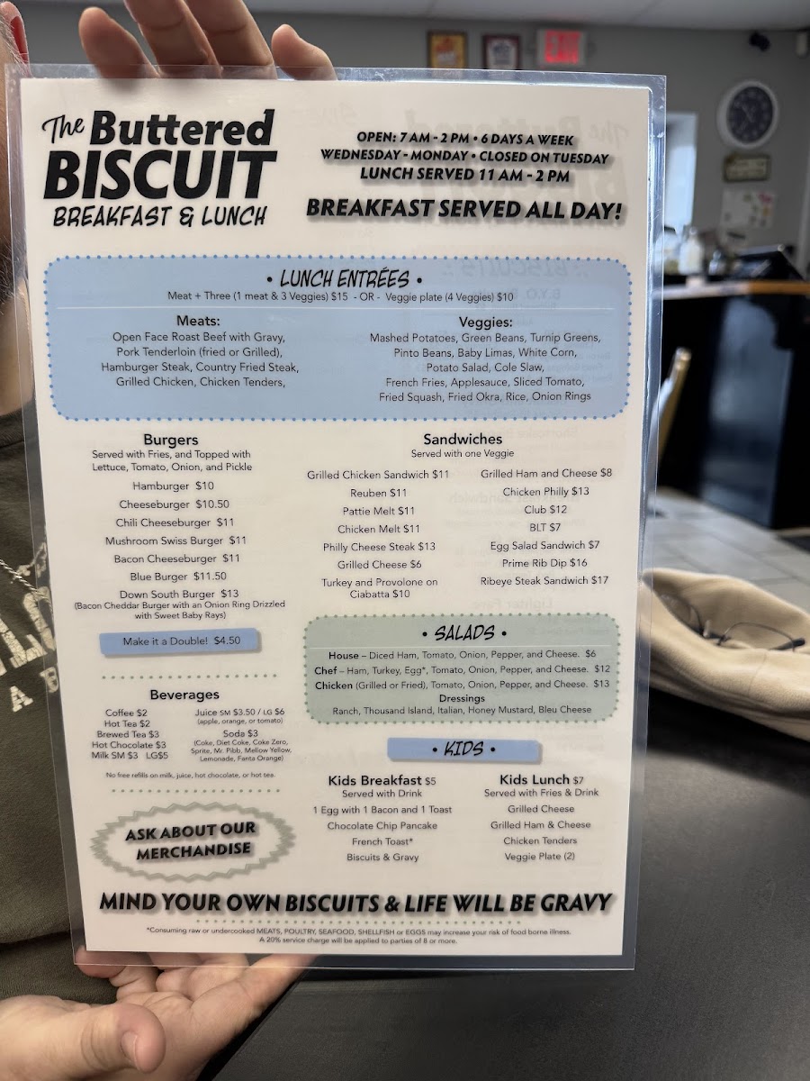 Menu The Buttered Biscuit-8