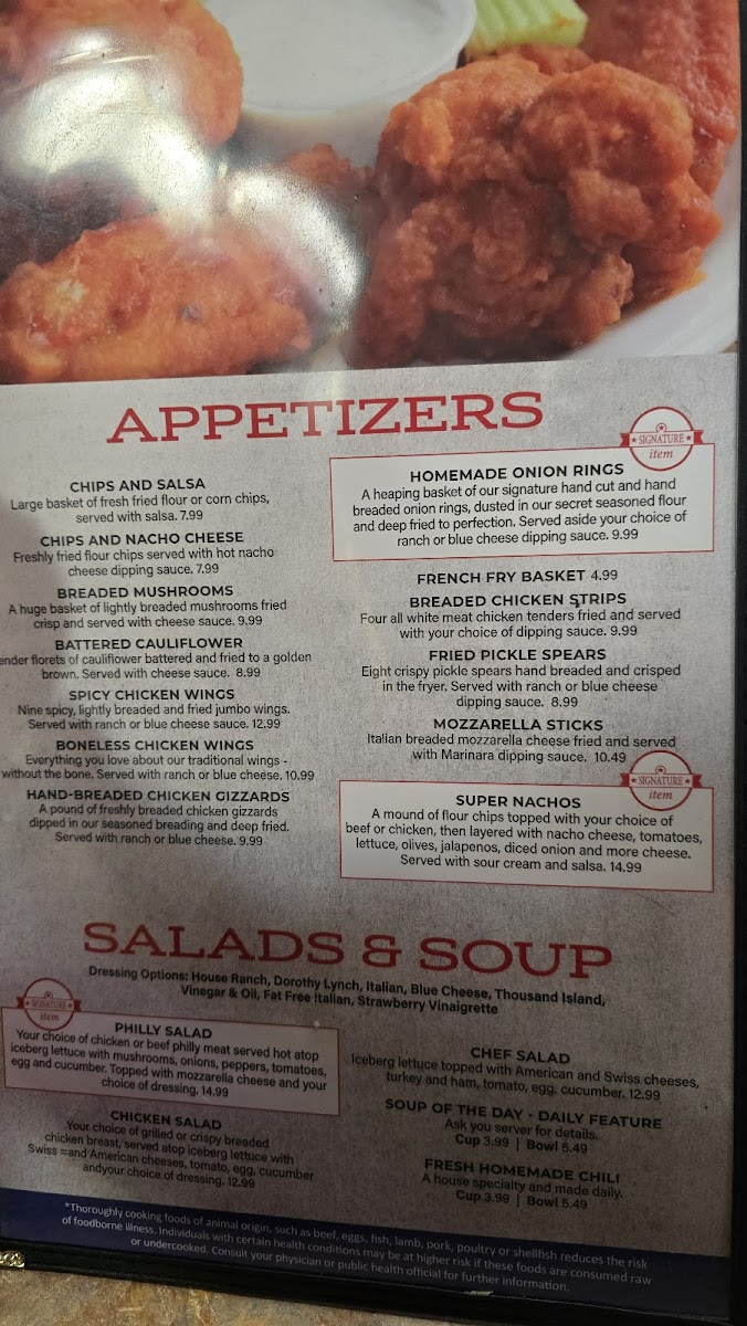 Menu The Cabin Bar & Grill-10