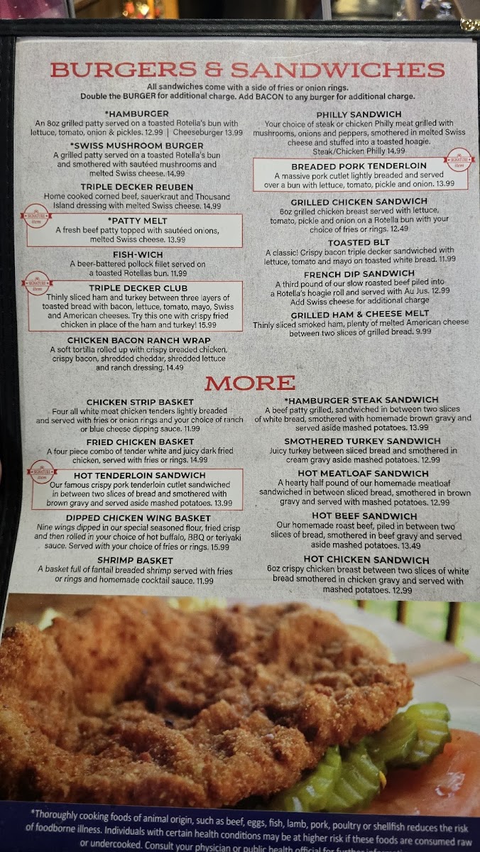 Menu The Cabin Bar & Grill-5