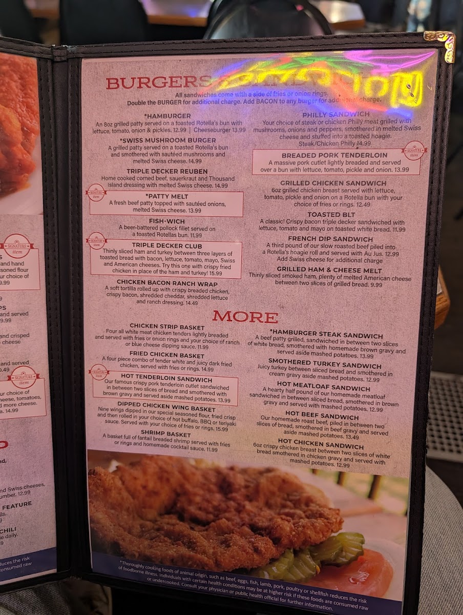 Menu The Cabin Bar & Grill-7