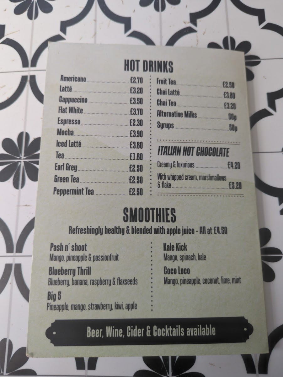 Menu The Cabin-2