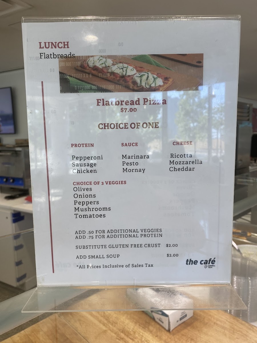 Menu The Cafe At Cornell Tech-10