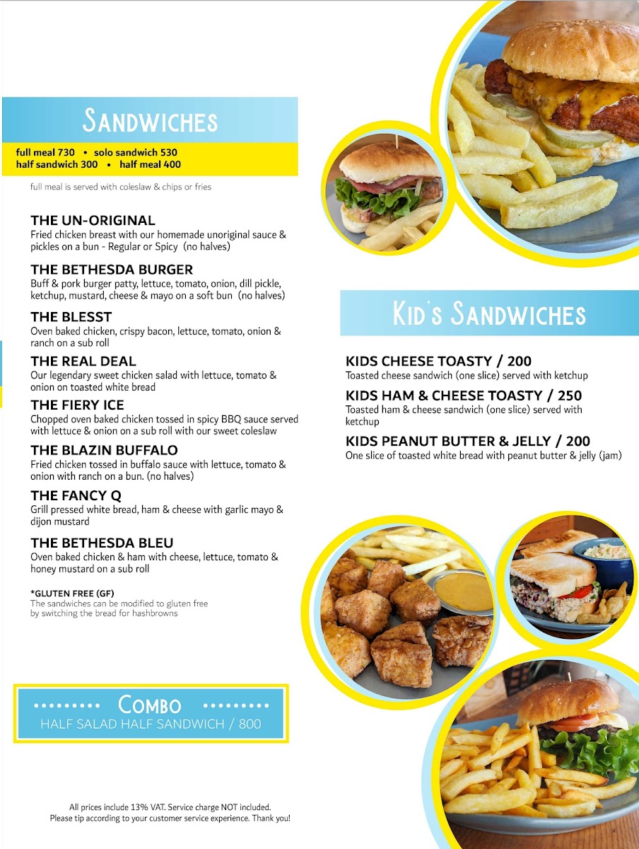 Menu The Cafe Of Bethesda-1