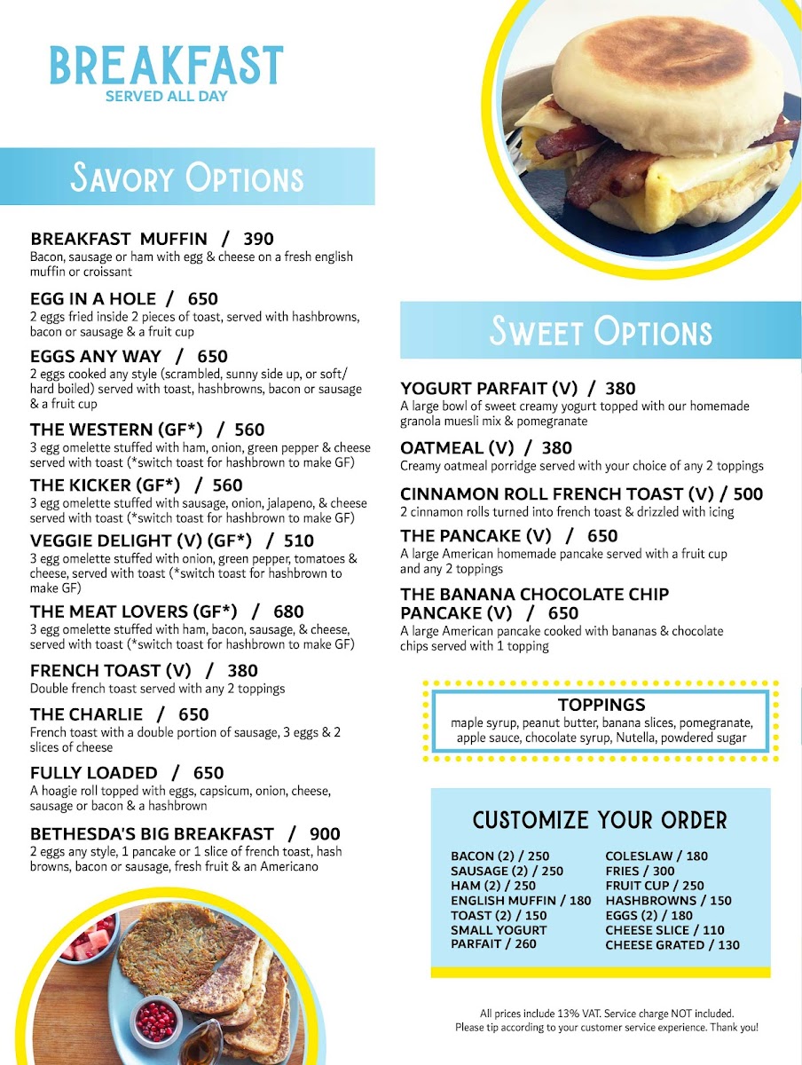 Menu The Cafe Of Bethesda-2