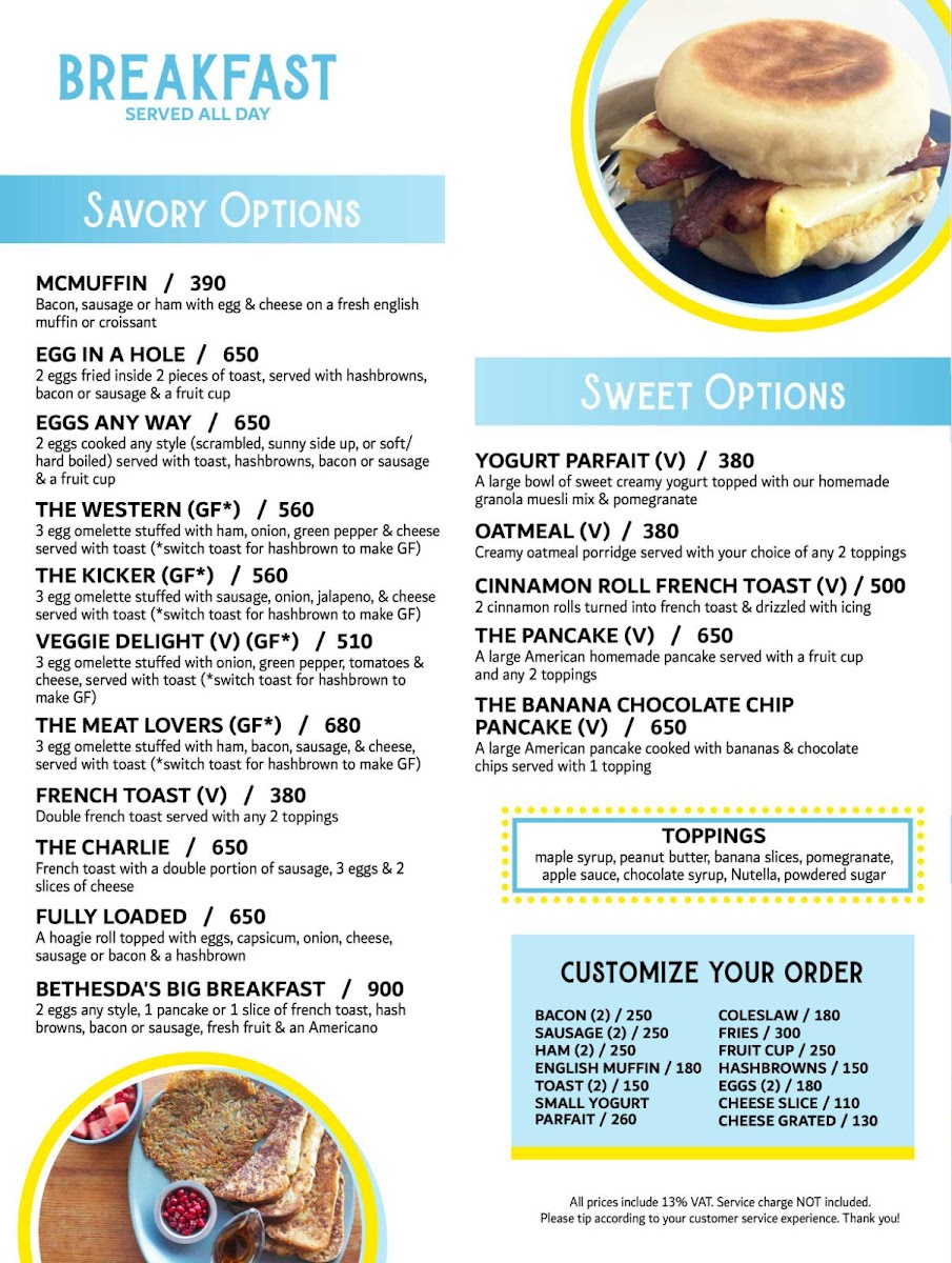 Menu The Cafe Of Bethesda-7