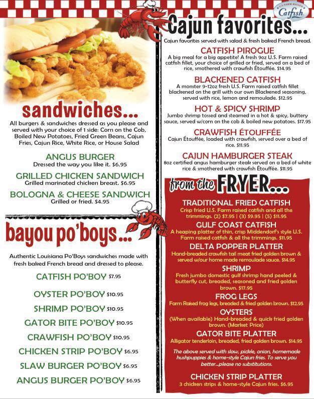 Menu The Cajun Cafe Delta Crawfish-2