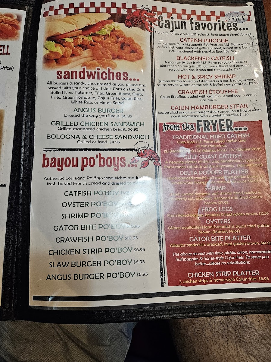 Menu The Cajun Cafe Delta Crawfish-6