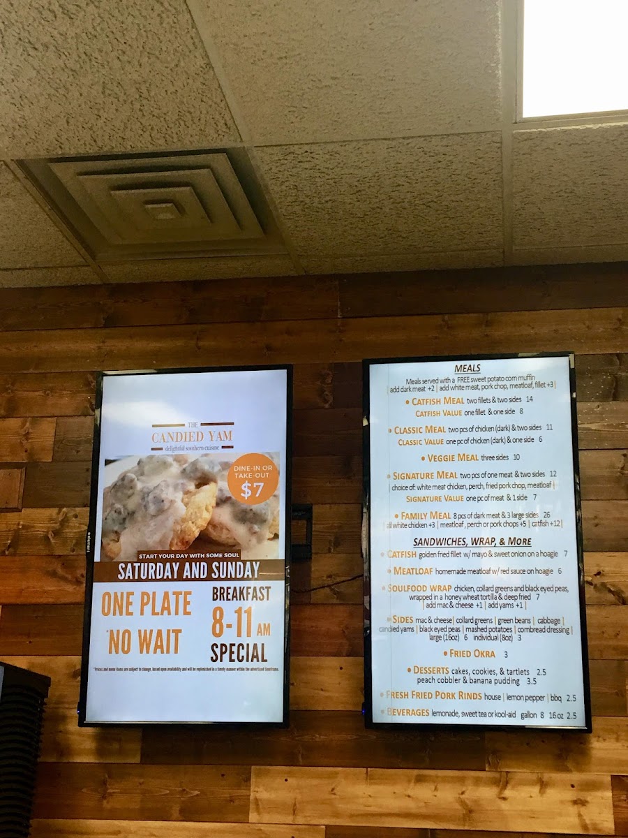 Menu The Candied Yam Delightful Southern Cuisine (44Th Street)-6