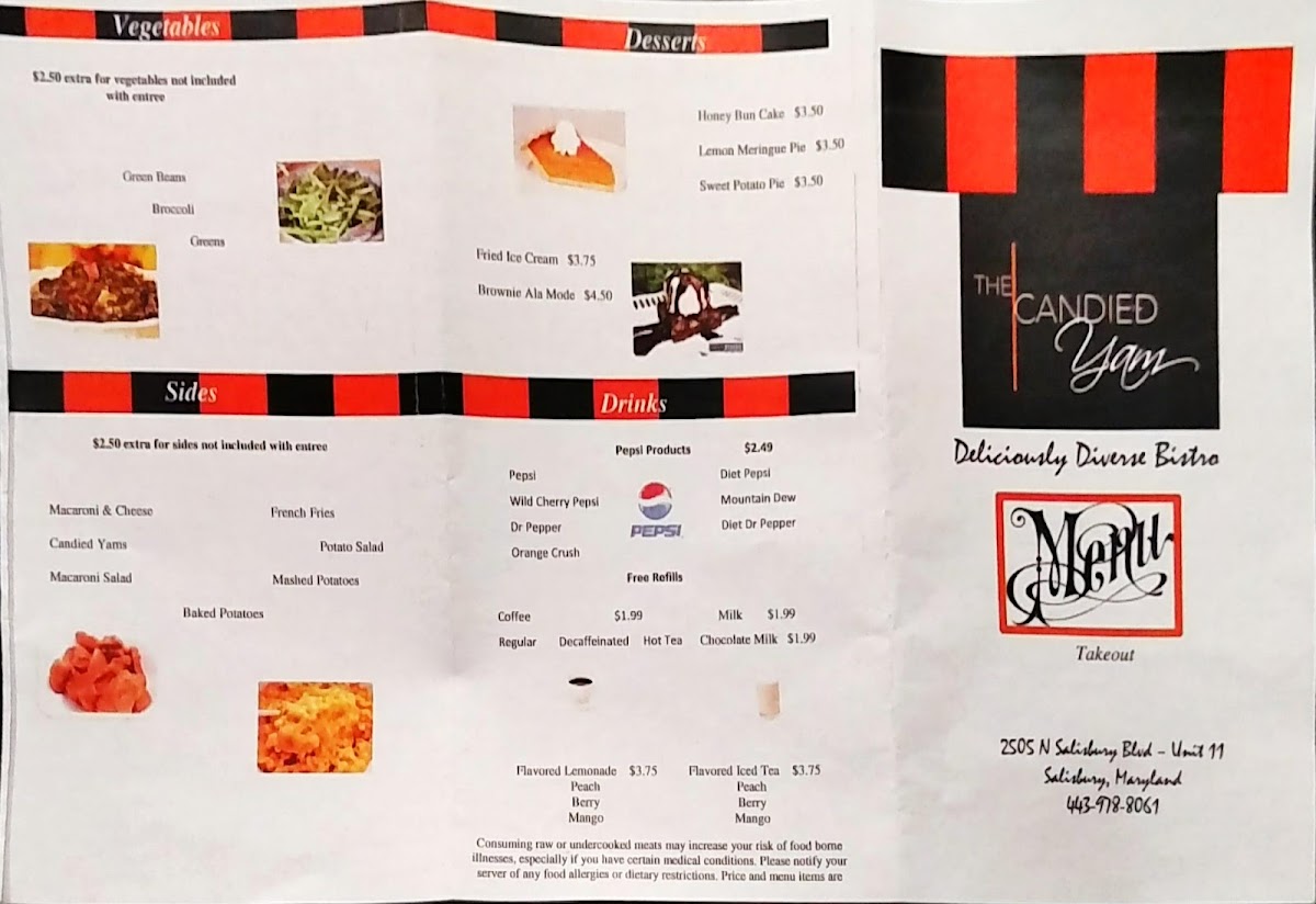 Menu The Candied Yam-5
