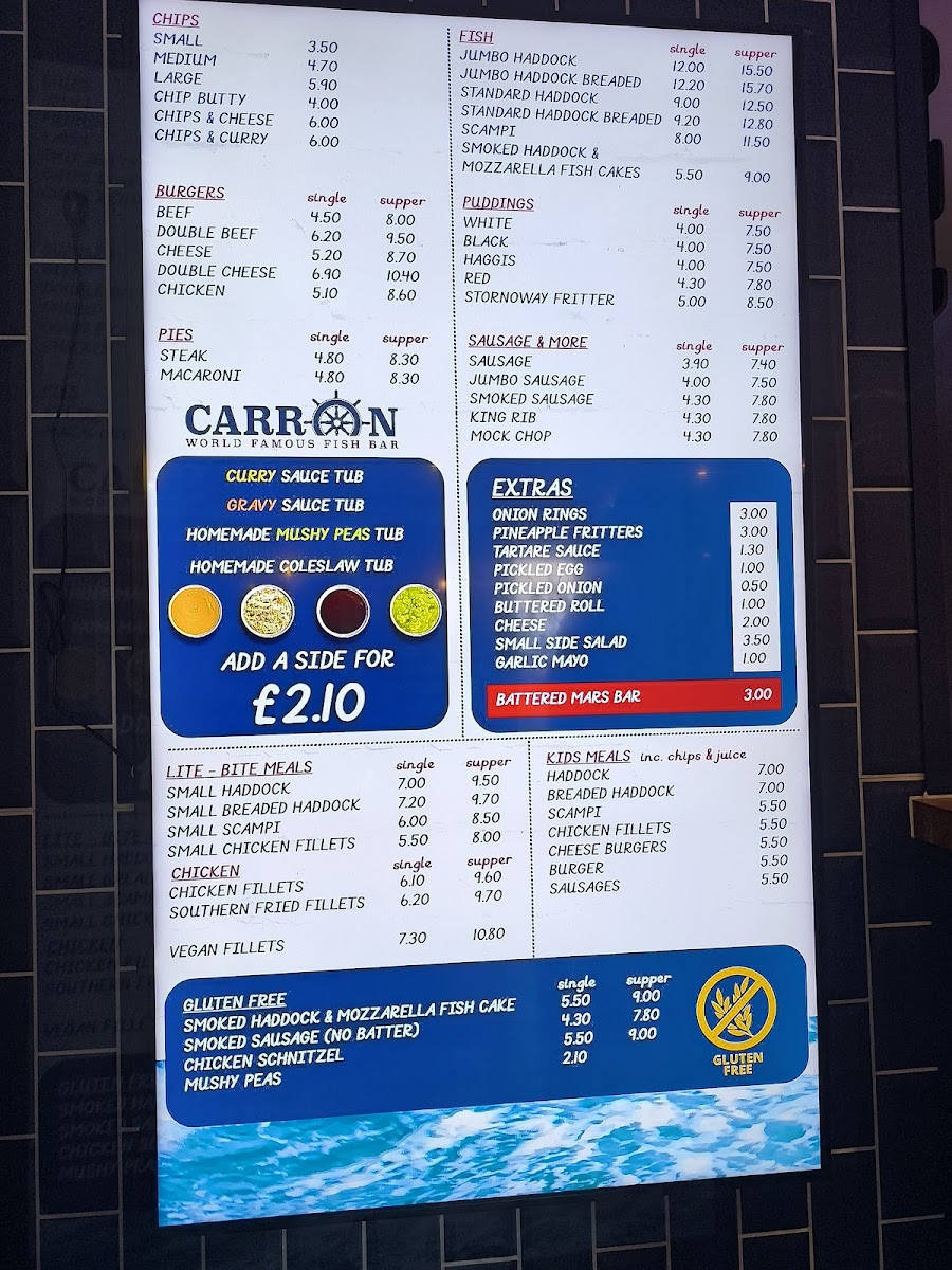 Menu The Carron-1