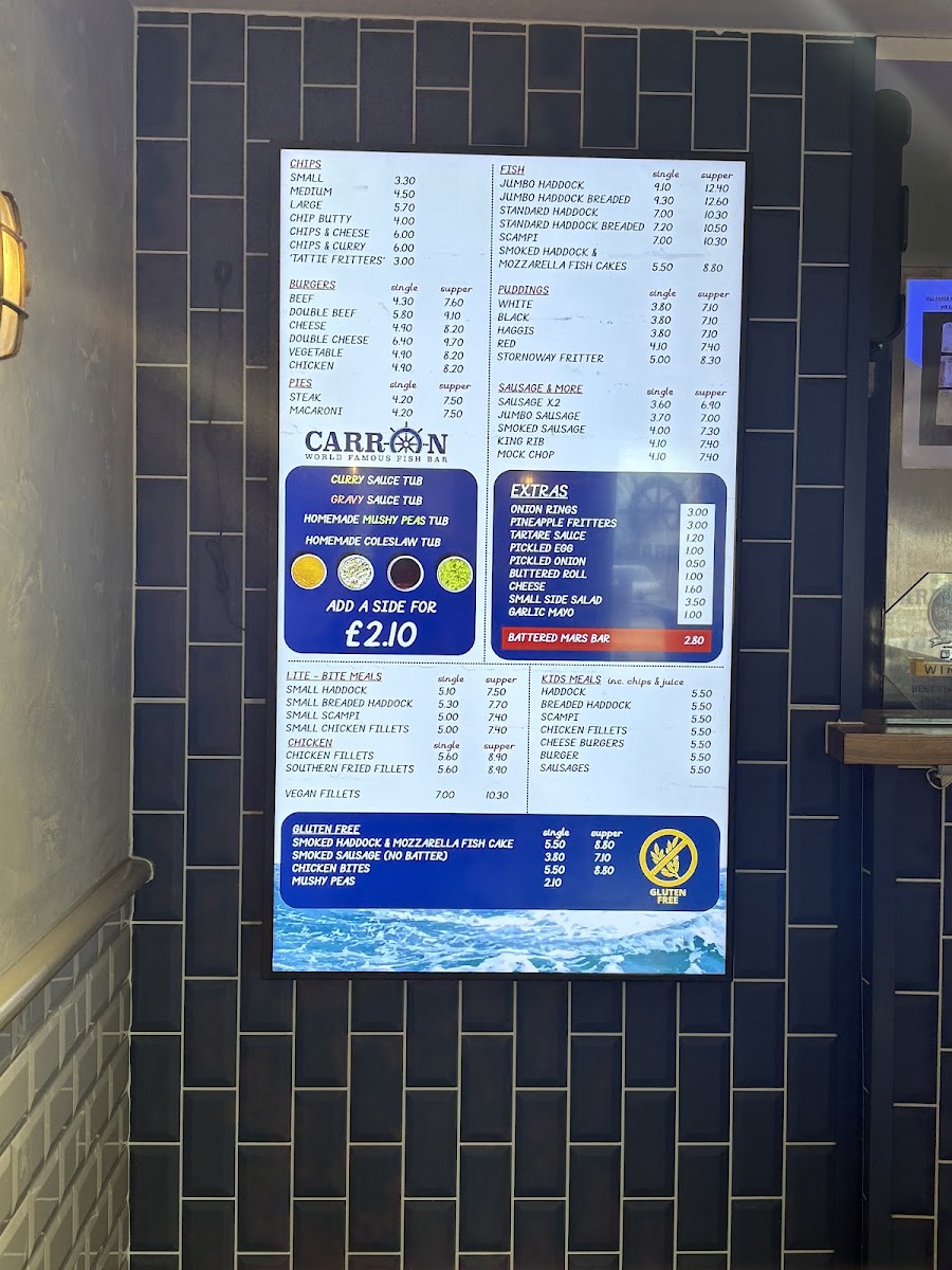 Menu The Carron-4