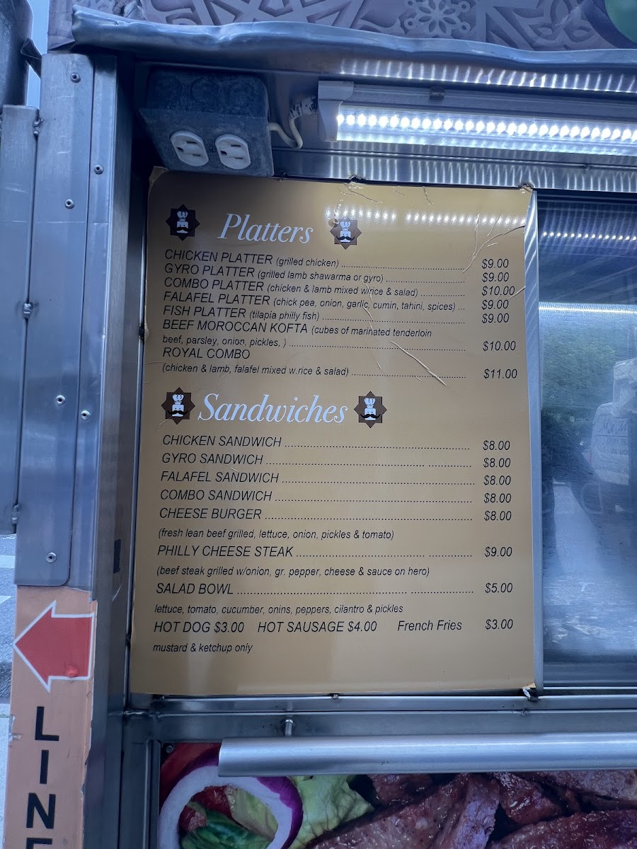 Menu The Casbah - Halal Cart-1